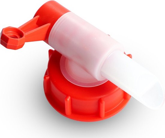Excellent Kraan voor jerrycan 5 en 10 / DIN51 - Kraantje - Aftapkraan - Jerrycan dop met kraantje - 5 tot 10 Liter - Rood van Excellent