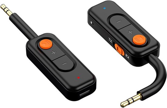 EXCITAT Bluetooth-adapter - Autoadapter - Bluetooth-ontvanger - Bluetooth-zender - Geschikt voor gebruik thuis of in de auto - Zwart van EXCITAT
