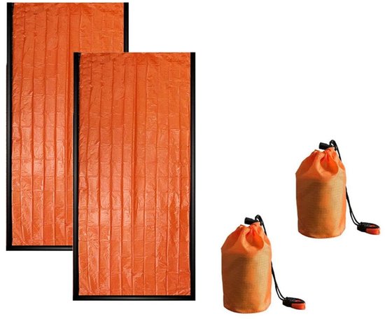 EXCITAT Slaapzak - Bivakzak - Draagbaar - Geschikt voor wandelen, noodgevallen - 2 stuks van EXCITAT