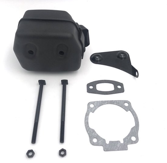 EXCITAT Uitlaatdemperset - met demperpakking, beugel, bouten, moeren - Geschikt voor Husqvarna Husky 50 51 55 kettingzagen van EXCITAT