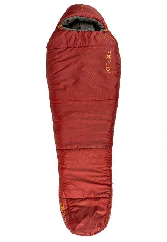 Exped Deepsleep (-5°C) - LW - Slaapzak Mummymodel - Burgundy rood / Moraine bruin van Exped