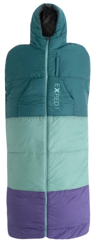 Exped Dreamwalker M - Multifunctionele Slaapzak - 3D-Geïsoleerde Capuchon - Deken, Jas of Slaapzak - Lus- en Clipsysteem - Duurzaam Gerecycled Polyester van Exped