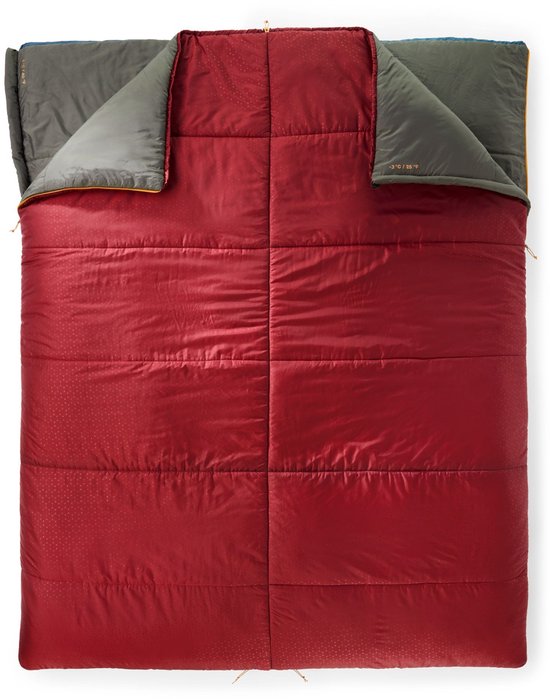 Exped Megasleep Duo - Burgundy rood / Deepsea blauw / Moraine bruin van Exped