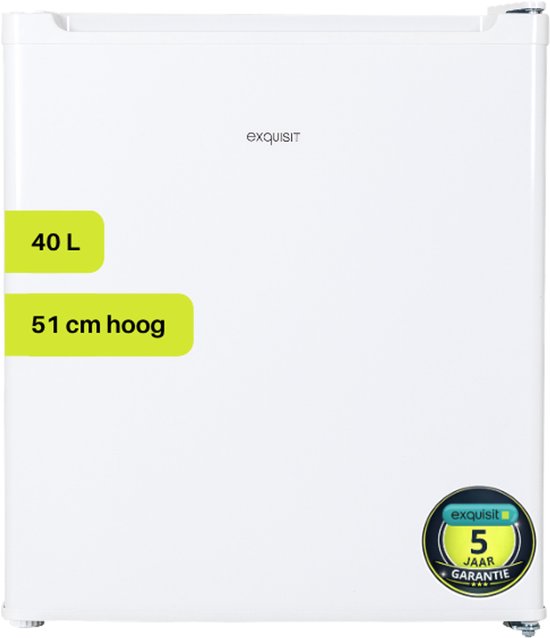 Exquisit KB05-V-040EW - Mini koelkast - Vrijstaand - 5 Jaar Garantie - 40 Liter - Wit