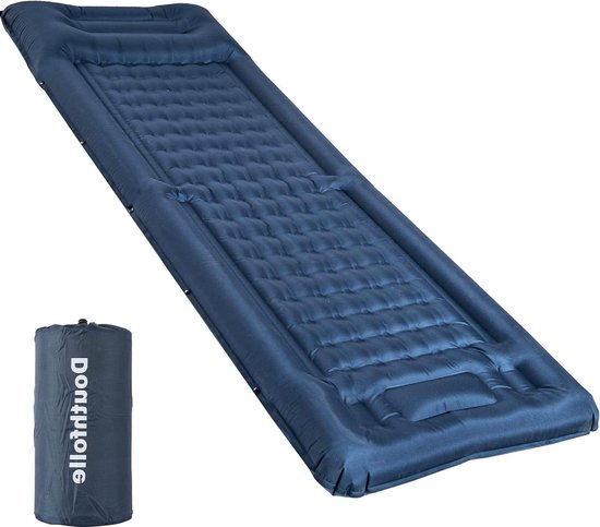 Extra dikke 5 inch slaapmat voor kamperen met ingebouwde voetpomp - campingmat voor kamperen wandelen tent reizen van Elegear