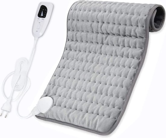 Extra Groot Verwarmingskussen 76 x 40 cm met Automatische Uitschakeling en Snelle Verwarming - Ideaal voor Rug, Nek en Schouders van Merkloos