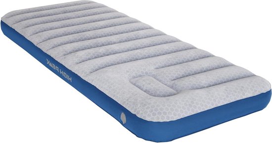 Extra Long High Peak Unisex Cross Beam Air Mattress with Integrated Foot Pump - Non-Slip Function - Breathable Robust Soft Top - Indoor and Outdoor Use van Active Era
