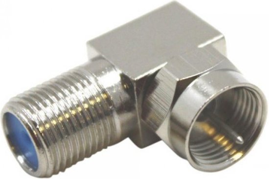 F-stekker. Haaks model. van $