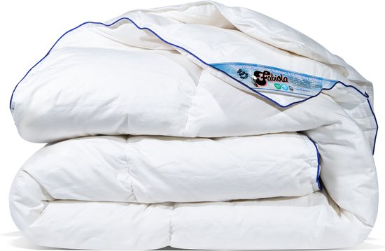 Fabiola Oostenrijks dons 4-seizoenen dekbed - Halfdons dekbed - Luxe en lekker zwaar donsdeken - 140x220 cm eenpersoons extra lang van Fabiola