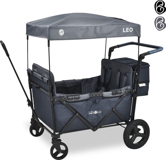 FableKids LEO X4Plus met dak opvouwbare trolley Blueberry Blauw van FableKids