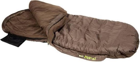 Faith HW-XL Sleepingbag - Slaapzak - Extra Groot - 205 x 90 - Olive green - 5 Seizoenen Deluxe - Fleece Voering van Faith