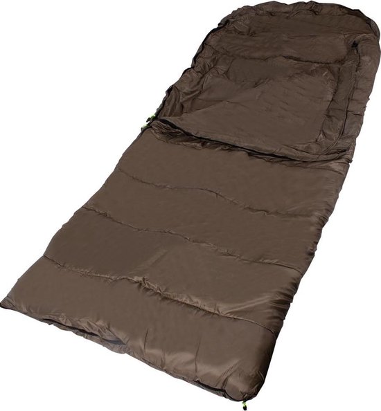 Faith Sleeper Sleeping Bag XL - Slaapzak - Groen - 210 x 88 - Heavy duty Ritsen - 3 Seizoenen van Merkloos