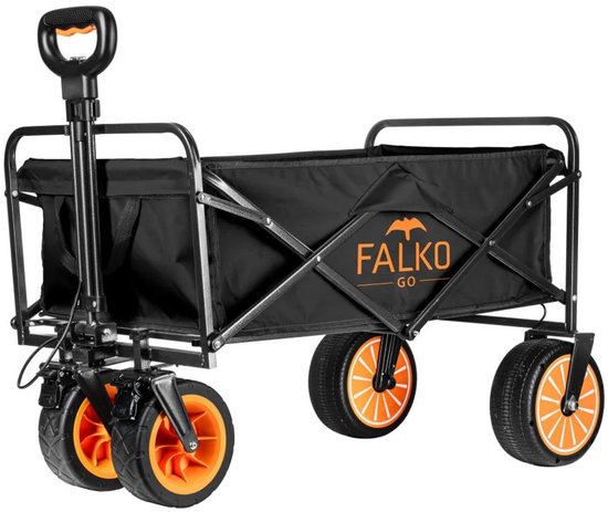 FALKO Elektrische bolderkar - max. 3 km/u - 100W - Max 60kg - Ideaal voor strand, camping of een dagje uit.