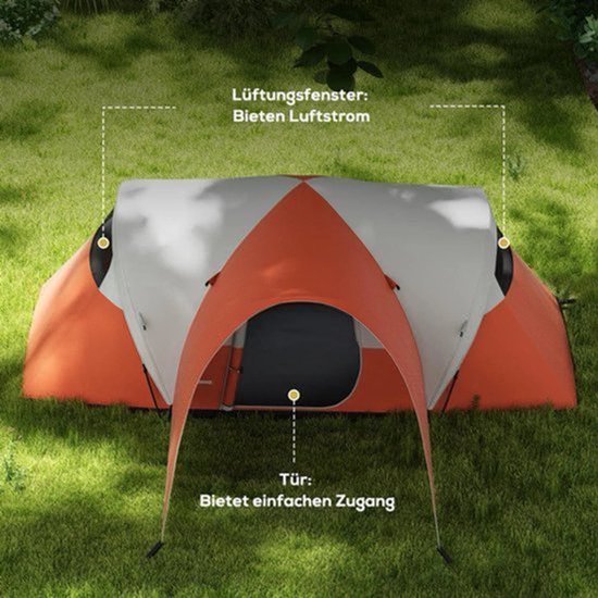 Familietent – Kampeertent – Gezinstent – Buitentent – Waterdicht – Ruim – Ventilatie