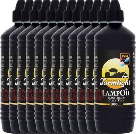 Farmlight Lampenolie lampolie Blank Voordeelverpakking 12 flessen van Farmlight