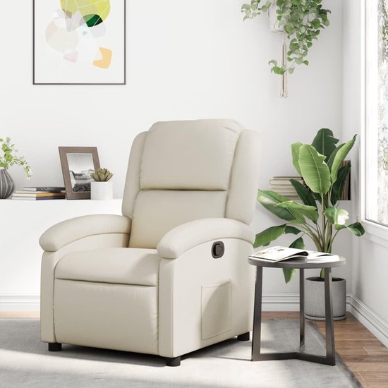 Fauteuil Relax Fauteuil - Stoel met Voetensteun - Ontspannen Zitten - Handmatige Verstelhend - 70 x 92 x 99.5 cm
