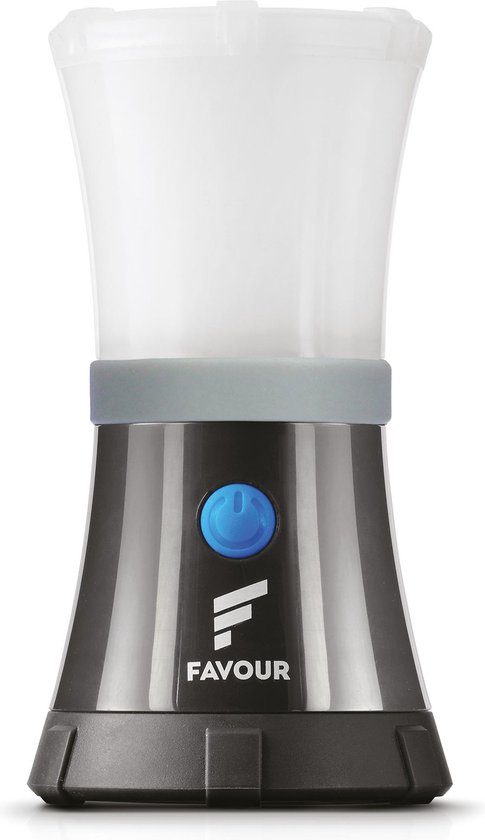 Favour LED Camping Lamp L0617, 200 lumen, IPX7 waterdicht, drijvend, schokbestendig, draagbaar, voor buiten, kampeer lamp, incl. Batterijen van Favour