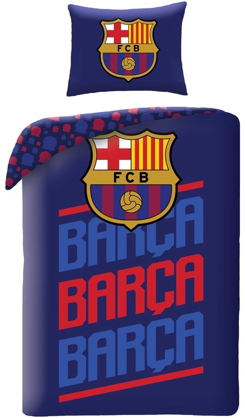 FC Barcelona Dekbedovertrek Barca - 140x200/70x90cm - katoen