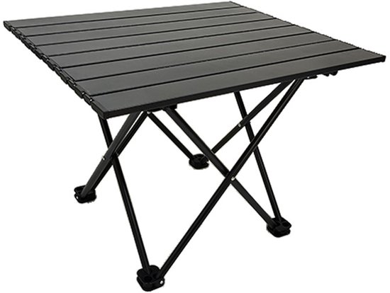 Festival kampeertafel – Ultralichte aluminium draagbare tafel voor kamperen - Festival - backpacken - picknicken - strand, barbecueën – Compacte, lichtgewicht opvouwbare bijzettafel voor buiten, camper, vissen van Merkloos
