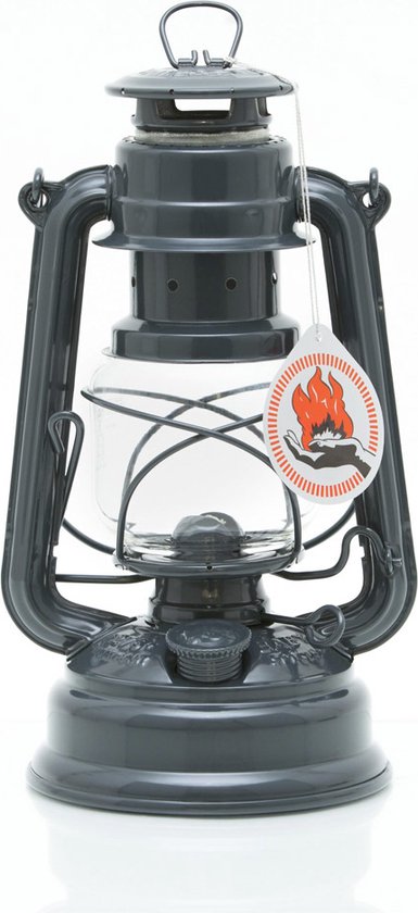 Feuerhand Stormlantaarn Baby special 276 - Antraciet - 13.5x15x26.5cm - Modern van Feuerhand