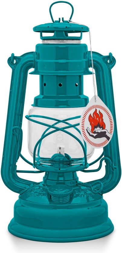 Feuerhand Stormlantaarn Baby special 276 - Blauw - 13.5x15x26.5cm - Modern van Feuerhand