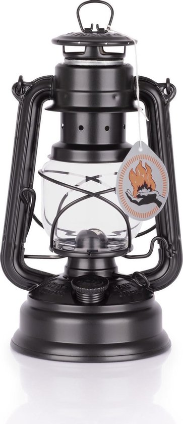 Feuerhand Stormlantaarn Baby special 276 - Mat zwart - 13.5x15x26.5cm - Modern van Feuerhand