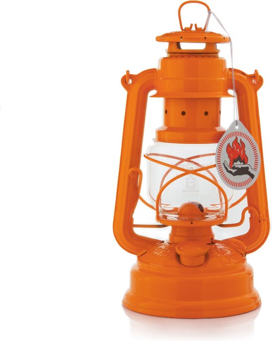 Feuerhand Stormlantaarn Baby special 276 - Oranje - 13.5x15x26.5cm - Modern van Feuerhand