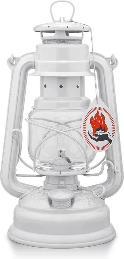 Feuerhand Stormlantaarn Baby special 276 - Wit - 13.5x15x26.5cm - Modern van Feuerhand