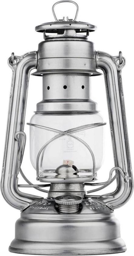 Feuerhand Stormlantaarn Baby special 276 - Zink - 13.5x15x26.5cm - Modern van Feuerhand