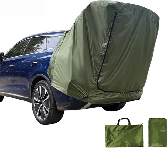 FIBILA SUV Campingtent - Auto Tent - Tent voor Auto - Autotent - Met Luifel - Makkelijke Installatie - Scheurbestendig - Groen van FIBILA