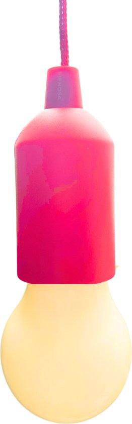 Fienosa Treklamp - Hanglamp - Camping lamp - Kerstcadeau -LED - Rood - Hanglamp Batterij - Nachtlamp Kinderen - Campinglampen - Tentlamp - Kampeerlamp - NIET INBEGREPEN aaa batterijen- Warm wit licht -Tuinverlichting - Feestverlichting van Fienosa