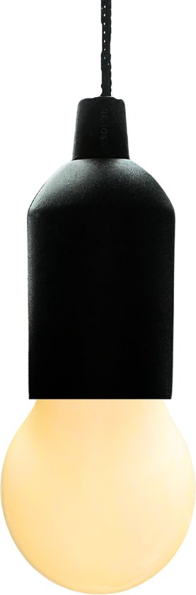 Fienosa Treklamp - Hanglamp - Camping lamp - LED - Zwart - Kerstcadeau -Hanglamp Batterij - Nachtlamp Kinderen - Campinglampen - Tentlamp - Kampeerlamp - NIET INBEGREPEN aaa batterijen- Warm wit licht -Tuinverlichting - Feestverlichting van Fienosa