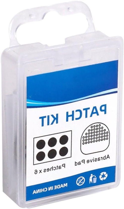 Fiets Band Reparatie Kit - Bandenplak Set - Snelle Banden Reparatie - Zelfklevende Patches - 6 Patches - Zwart
