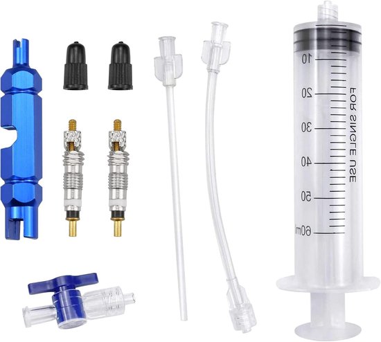 Fiets Banden Dichtmiddel Injector - Tubeless Kit Spuit - Banden Repareren - Innovatief Ontwerp - 60 ml - N.v.t.