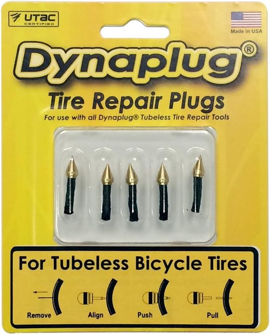 Fiets Banden Reparatie - Tubeless Plug Set - Snel Banden Plakken - Puntige Tip Ontwerp - Compact Formaat - Zwart van Merkloos