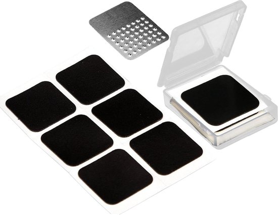 Fiets Tube Patch - Banden Reparatie - Band Schade Herstel - Hoogwaardig Rubber - 6 Stuks - Zwart