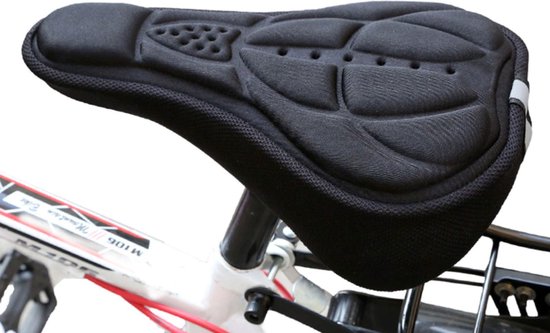 Fiets zadel kussen 3D zadelhoes voor meer comfort / Zwart / HaverCo van HaverCo