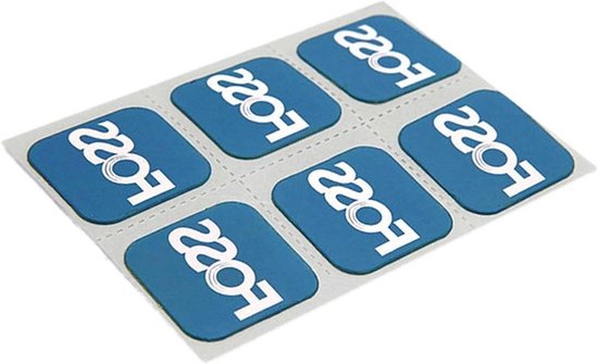 Fietsband reparatie - Binnenband stickers - Onderweg repareren - Lijmvrij rubber - 6 stuks - Zwart
