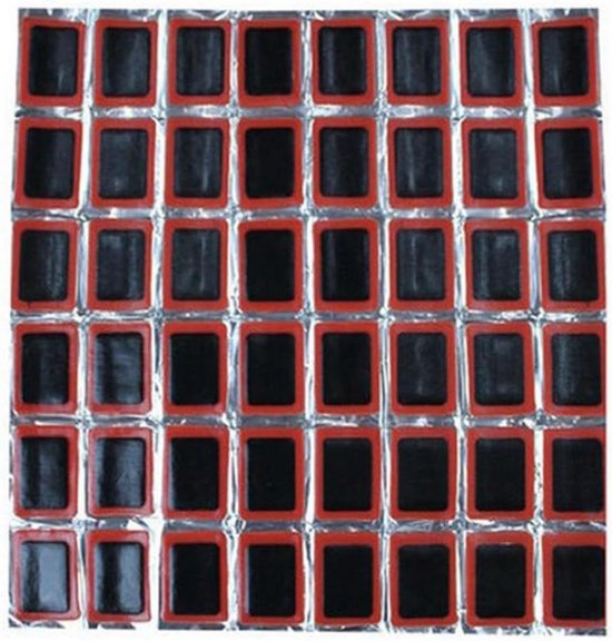 Fietsband Reparatie - Lekke Banden - Noodreparatie Onderweg - Duurzaam Rubber Materiaal - 48 Stuks - Zwart