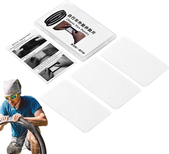 Fietsband Reparatie Set - Punctie Onderhoud - Onderweg Repareren - Snel en Eenvoudig - Compact Formaat van Merkloos
