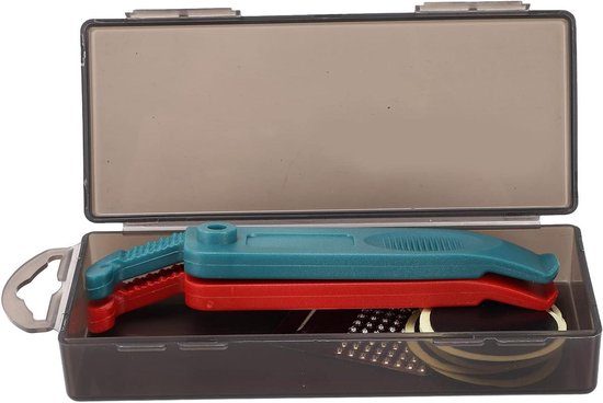 Fietsband Reparatiekit - Band Plakset - Onderweg Herstellen - Versterkte Nylon Hendel - 6 Pleisters - Zwart