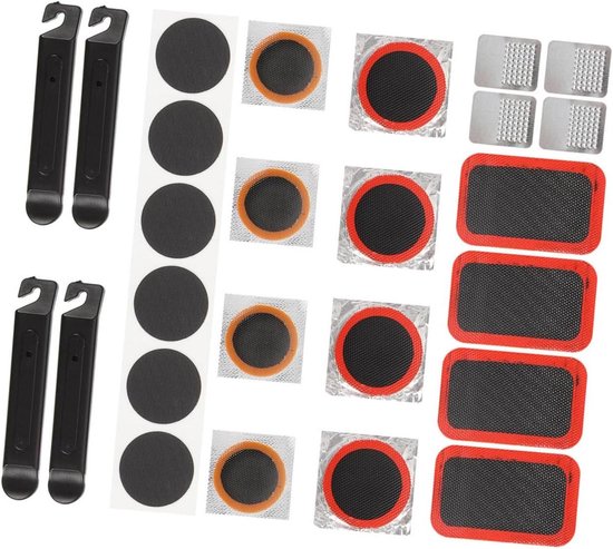 Fietsband Reparatiekit - Band Plakset - Onderweg Repareren - Zelfklevend Zonder Lijm - Compact Formaat - Assorti