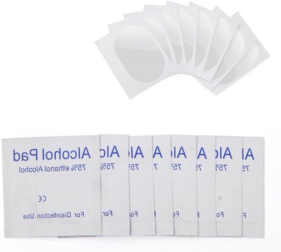 Fietsband Reparatiekit - Bandenplak Set - Onderweg Repareren - Lijmvrije Plakker - Compact Formaat - Wit
