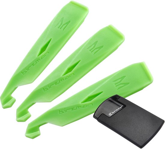 Fietsband Reparatiekit - Bandenplak Set - Snelle Bandenreparatie - Compact Alles-in-één - 17 x 9.8 cm - Zwart Groen van Merkloos