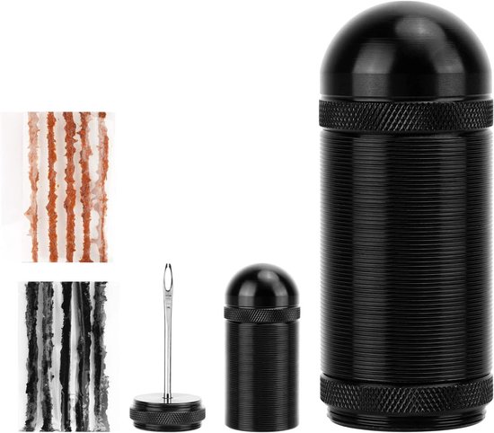 Fietsband Reparatiekit - Lekke Band Herstel - Onderweg Repareren - Tubeless Banden Geschikt - 10 Stuks Strips - Zwart