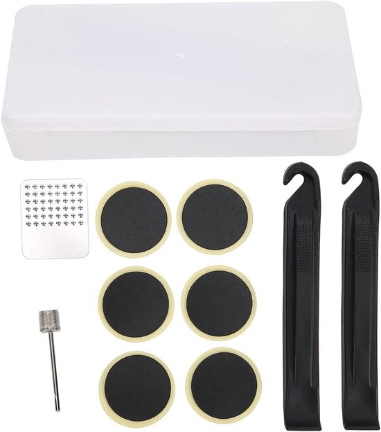 Fietsband Reparatieset - Bandenplak set - Onderweg Repareren - Zonder Lijm - Compact formaat - Multicolor van Merkloos