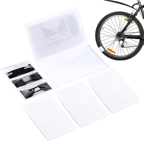 Fietsband Reparatieset - Bandenplakkers Kit - Onderweg Repareren - Compact en Draagbaar - 7.5 x 4 cm - Multicolor