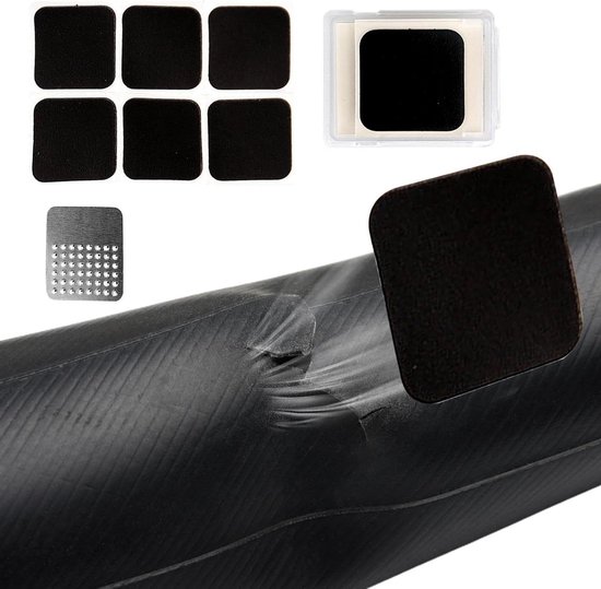 Fietsband reparatieset - Bandenplakkers - Onderweg Repareren - Zelfklevend Rubber - 6 Stuks - Meerkleurig