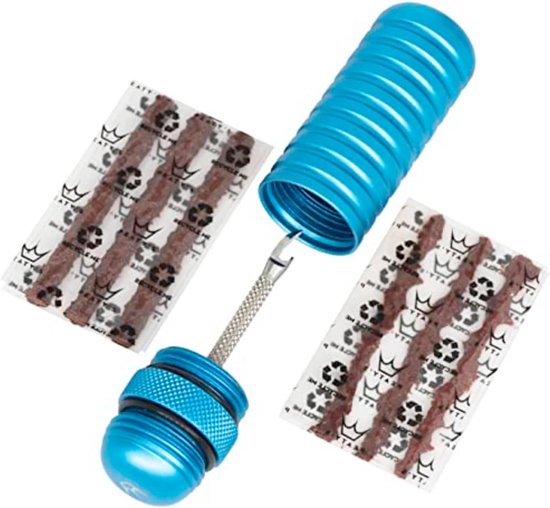 Fietsband reparatieset - Lekke band reparatie - Tubeless banden - Uniek vorkontwerp - 3mm en 1.5mm - Turkoois van Merkloos