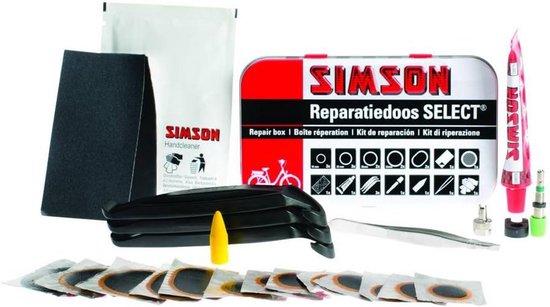 Fietsbanden Reparatieset - Inclusief Bandenlichters en Pleisters van Merkloos